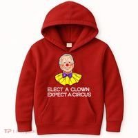 Joe Biden Elected A Clown Circus Kids Hoodie thumb 0