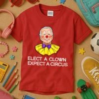 Joe Biden Elected A Clown Circus Kids T-Shirt thumb 3