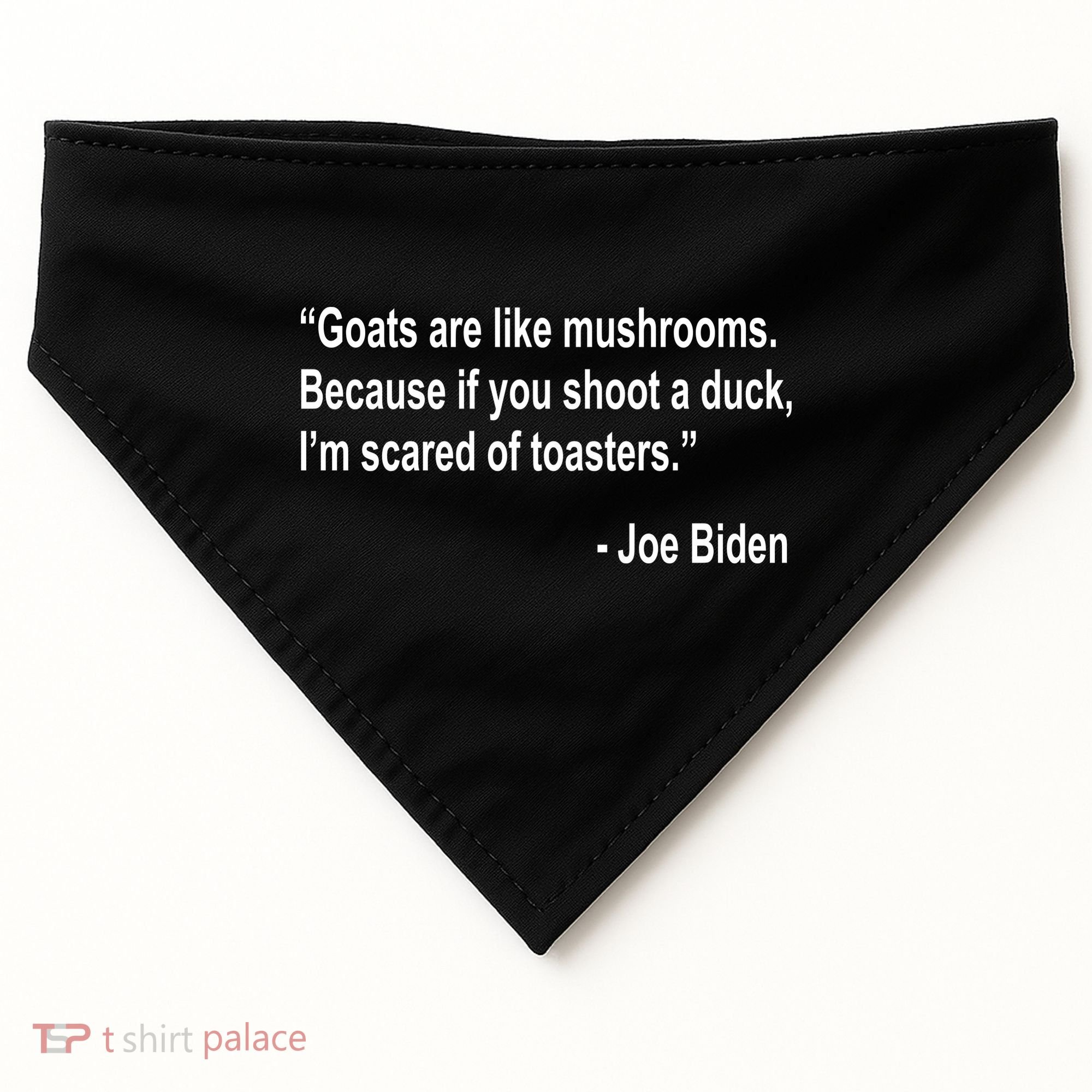 Joe Biden Funny Quote USA-Made Doggie Bandana