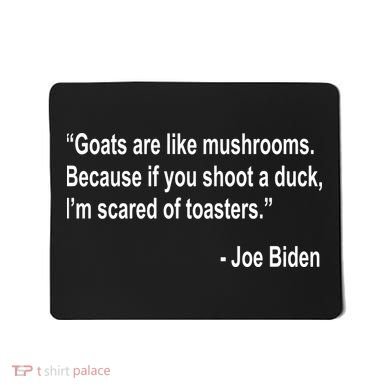 Joe Biden Funny Quote Mousepad
