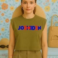 Joe Hiden Funny Anti Binden Garment-Dyed Women's Muscle Tee thumb 4
