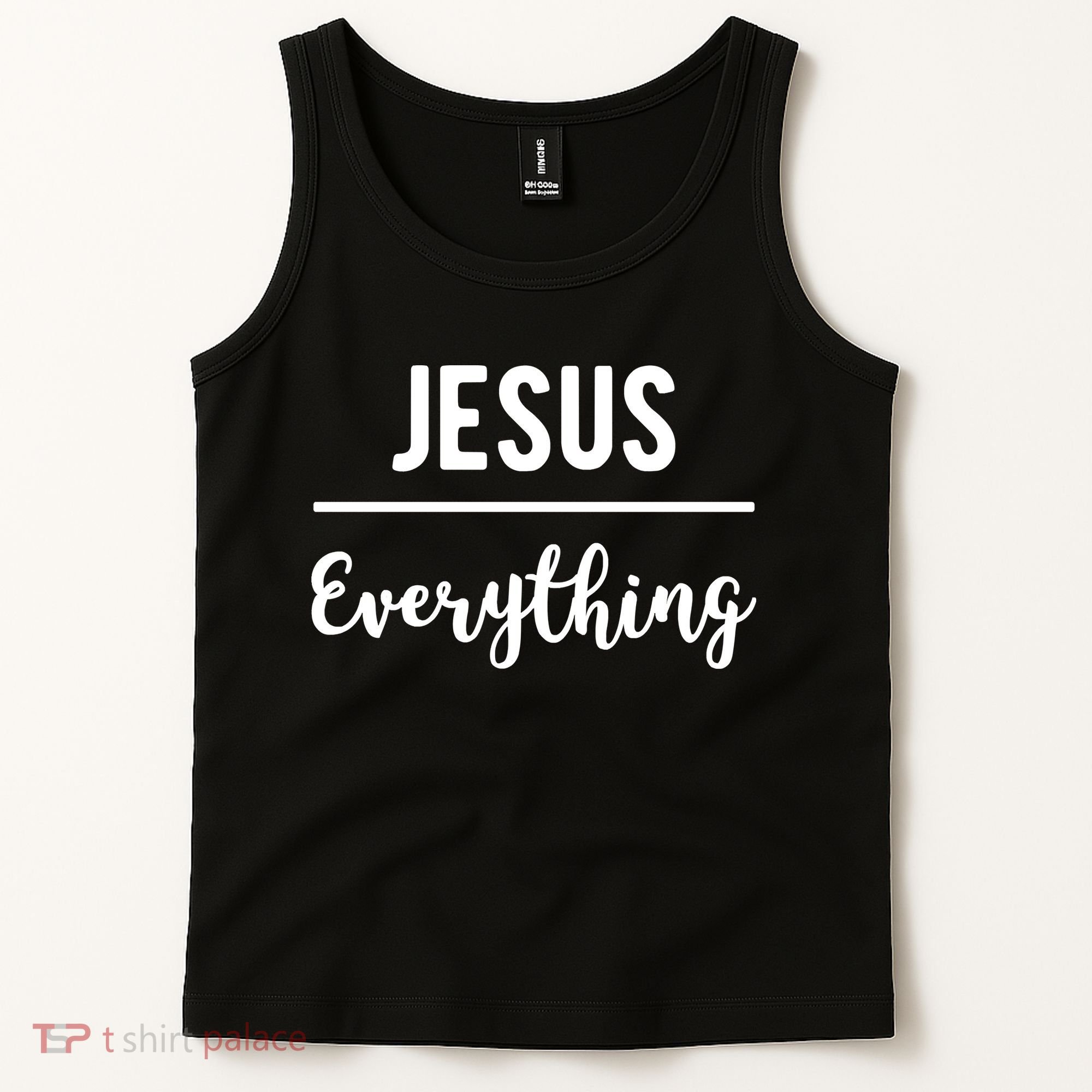 Jesus Over Everything Christian Faith Tank Top