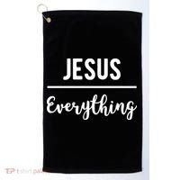 Jesus Over Everything Christian Faith Golf Towel thumb 0