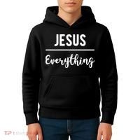 Jesus Over Everything Christian Faith Kids Hoodie thumb 4