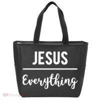 Jesus Over Everything Christian Faith Tote Bag thumb 0