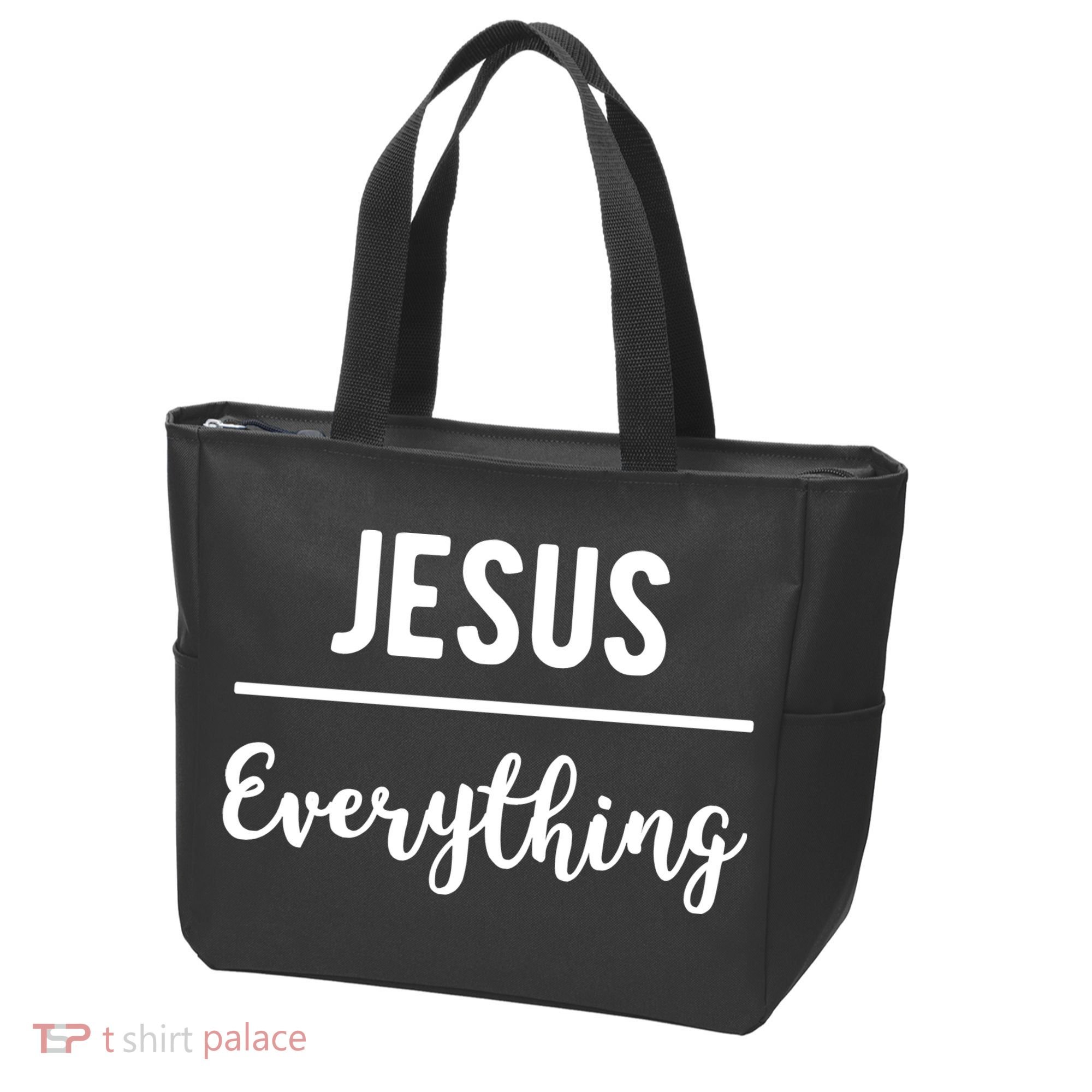Jesus Over Everything Christian Faith Tote Bag
