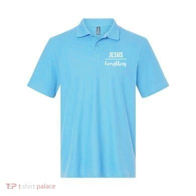 Jesus Over Everything Christian Faith Polo