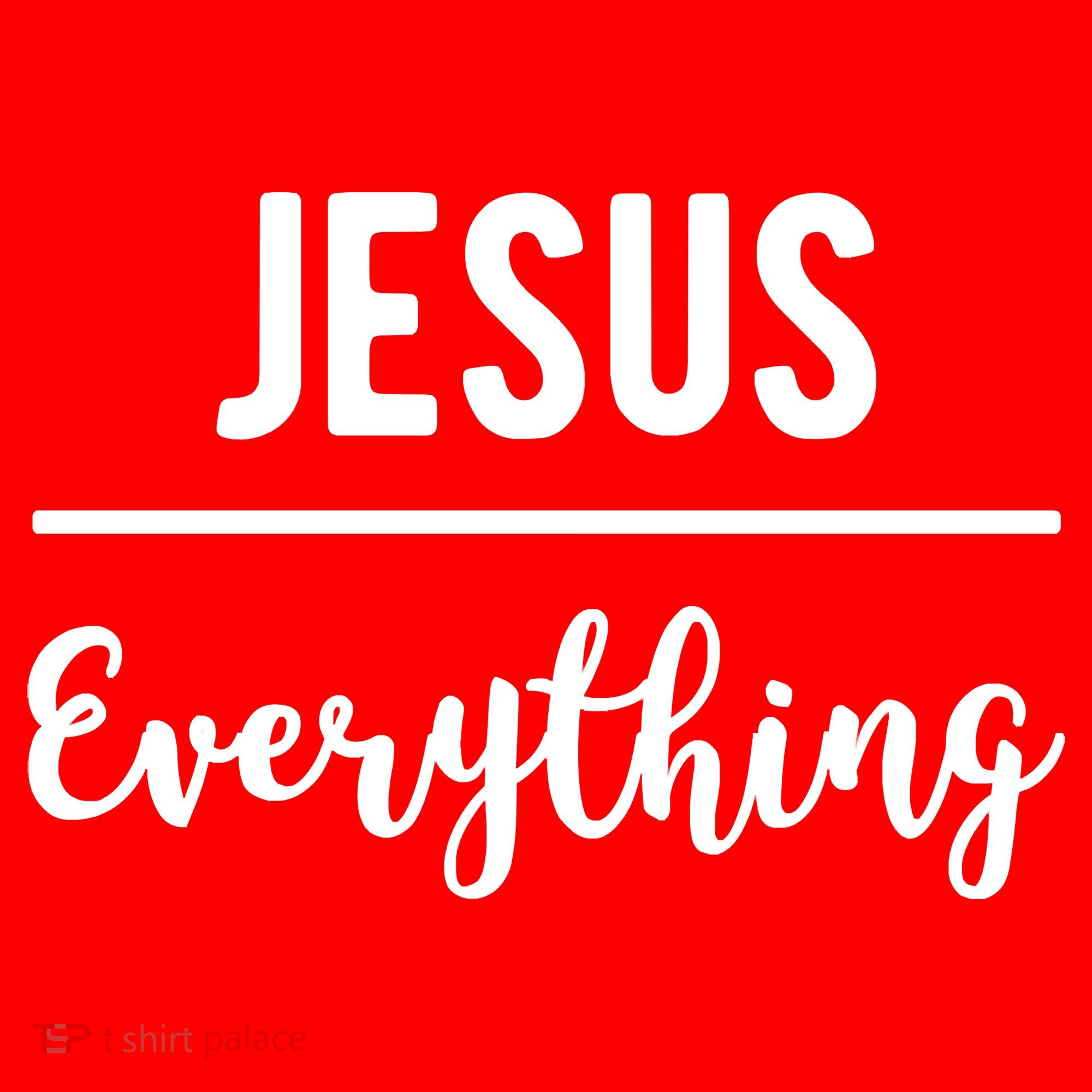 Jesus Over Everything Christian Faith Santa Hat