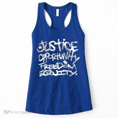 justice opportunity equity freedom  Women's Tank Top