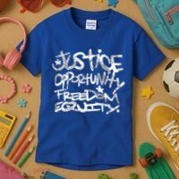 justice opportunity equity freedom  Kids T-Shirt thumb 3