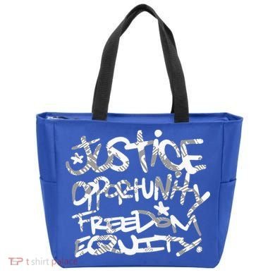 justice opportunity equity freedom  Tote Bag