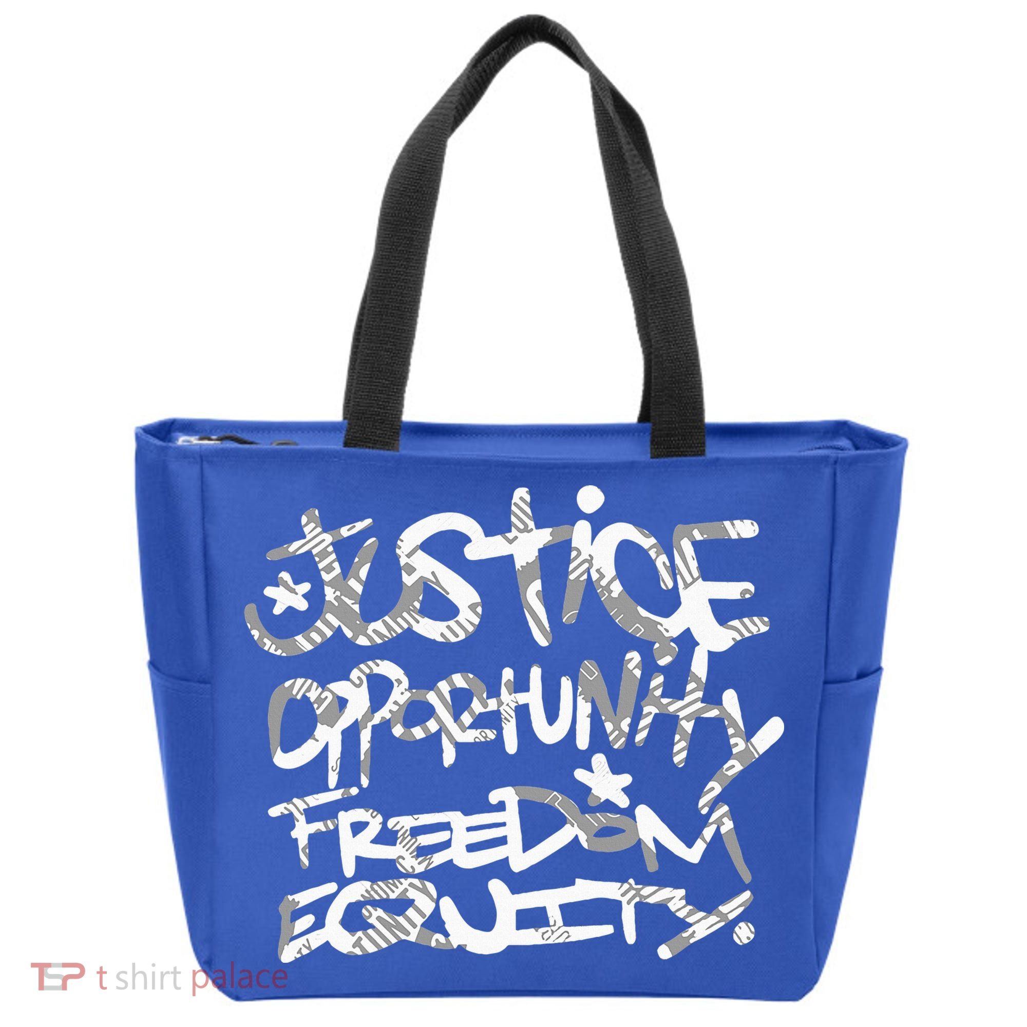 justice opportunity equity freedom  Tote Bag