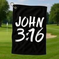 John 3:16 Golf Towel thumb 1
