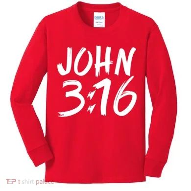 John 3:16 Kids Long Sleeve Shirt