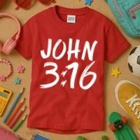John 3:16 Kids T-Shirt thumb 3
