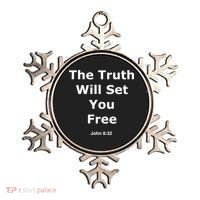 John 8:32 The Truth Will Set You Free Ornament thumb 0