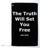 John 8:32 The Truth Will Set You Free Golf Towel thumb 0