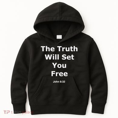 John 8:32 The Truth Will Set You Free Kids Hoodie