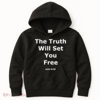 John 8:32 The Truth Will Set You Free Kids Hoodie thumb 0