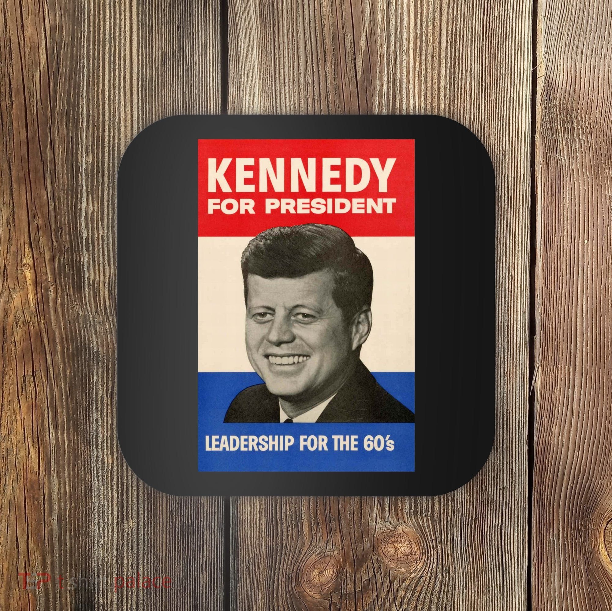 John F. Kennedy 1960 Campaign Poster Coaster