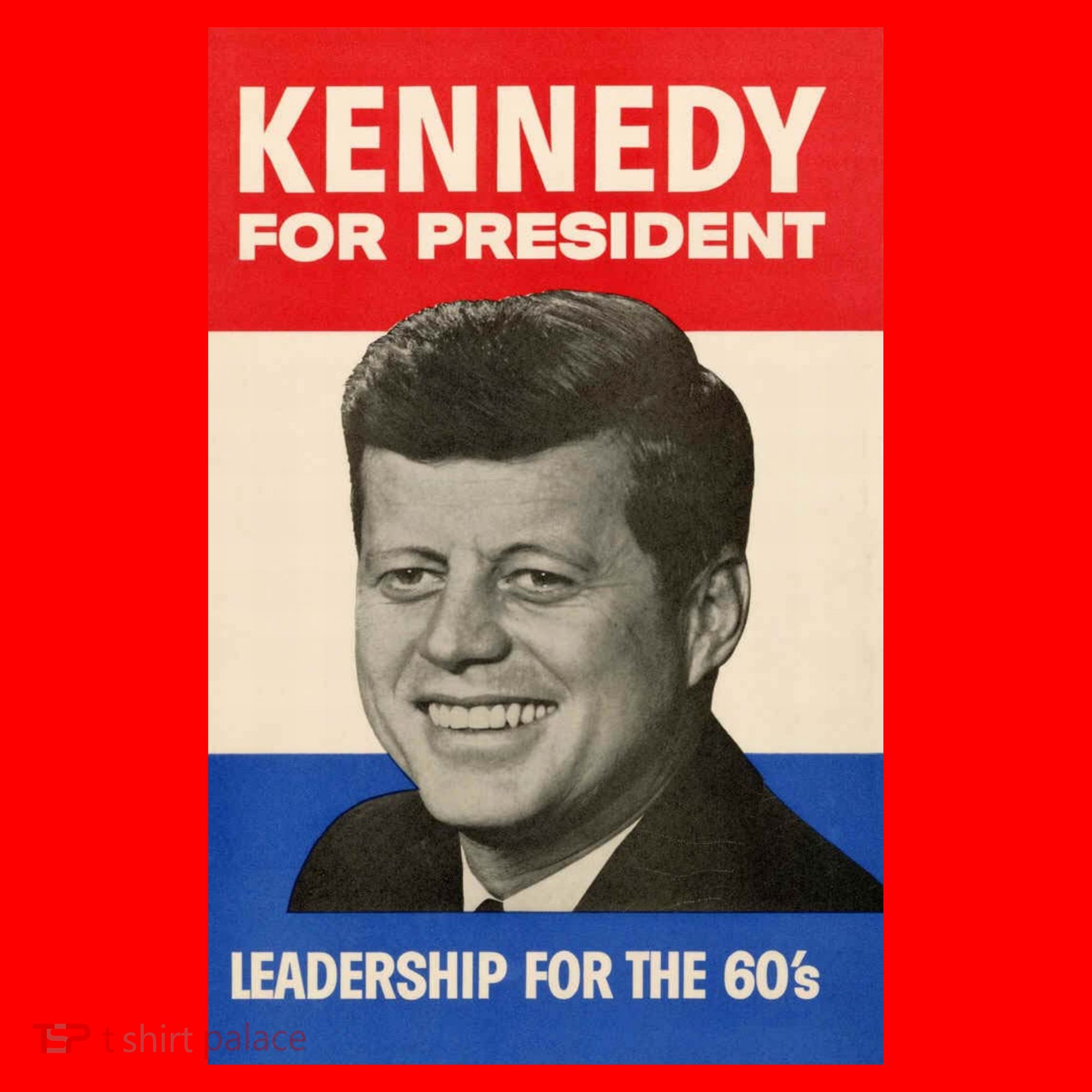 John F. Kennedy 1960 Campaign Poster Santa Hat