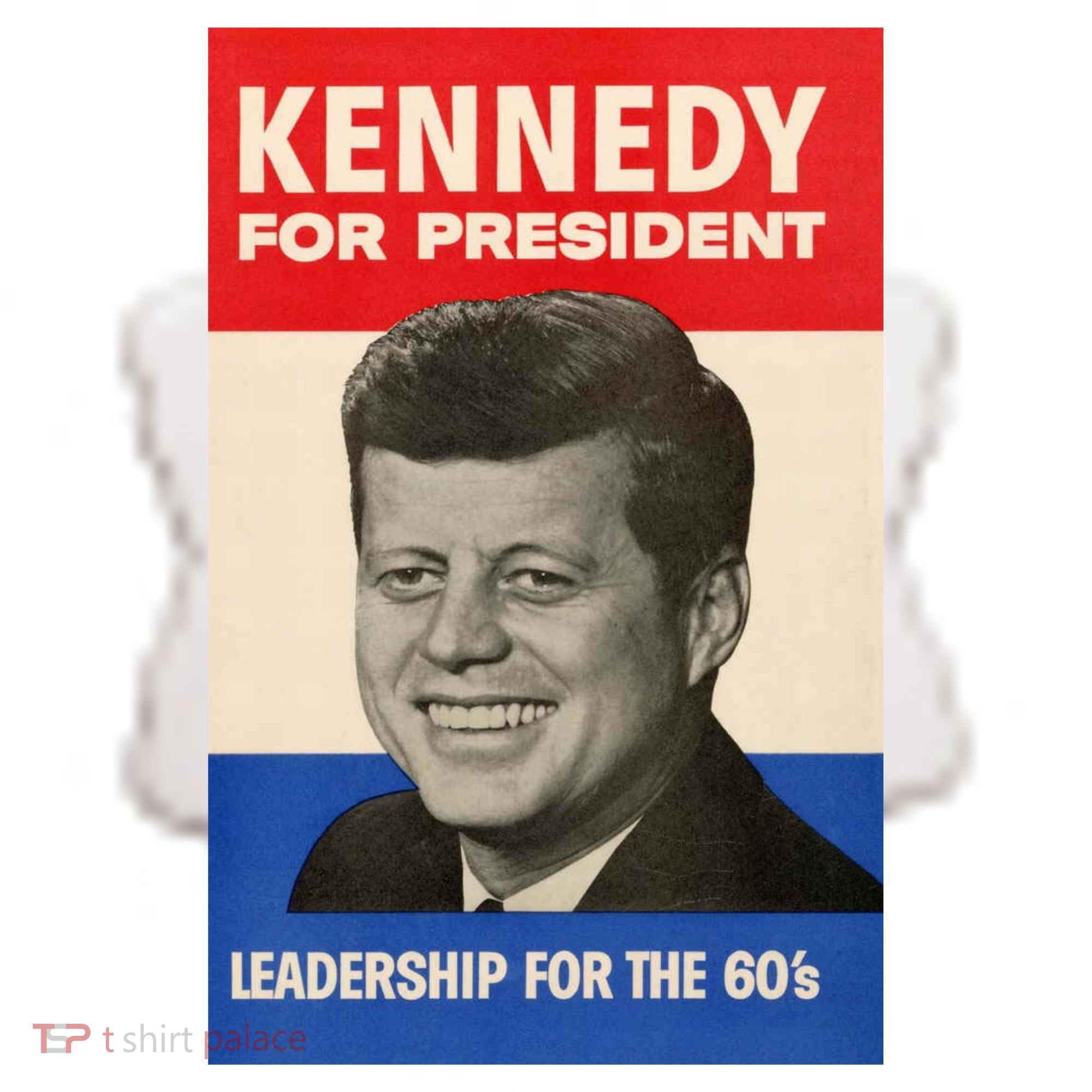 John F. Kennedy 1960 Campaign Poster Ceramic Ornament