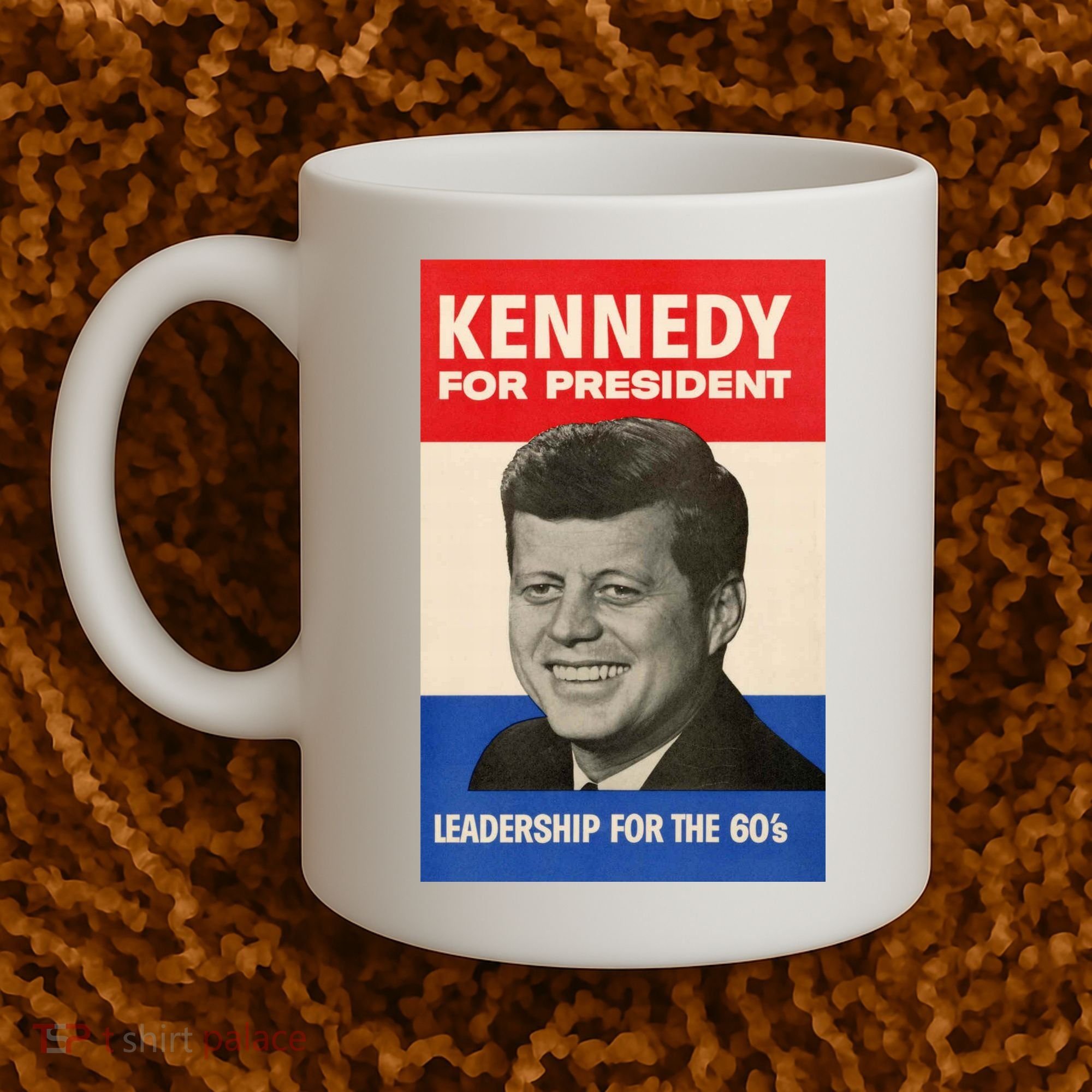 John F. Kennedy 1960 Campaign Poster Coffee Mug