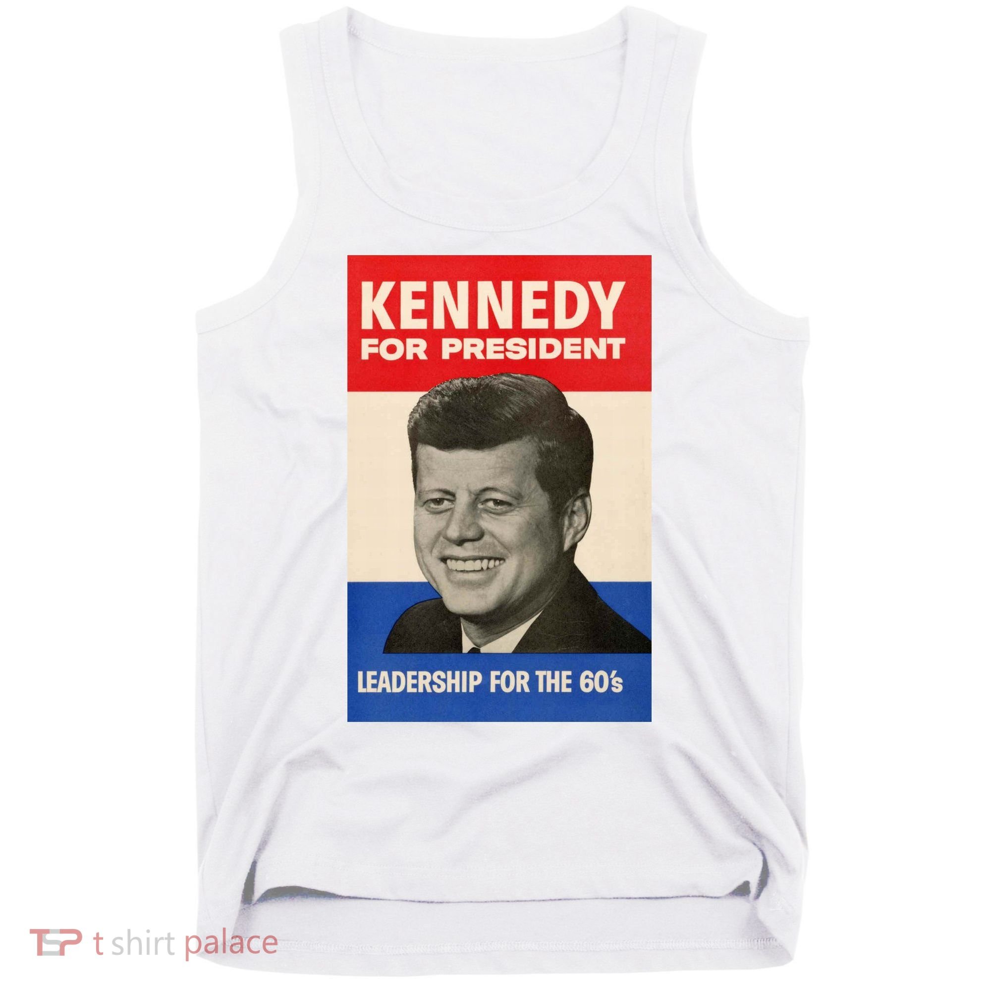 John F. Kennedy 1960 Campaign Poster Tank Top