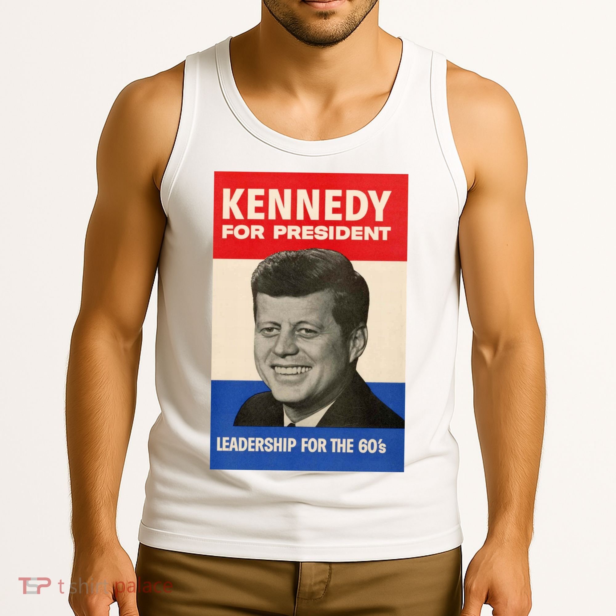 John F. Kennedy 1960 Campaign Poster Tank Top