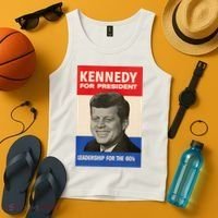 John F. Kennedy 1960 Campaign Poster Tank Top thumb 4
