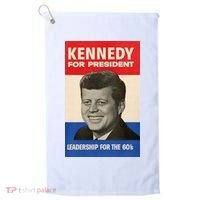 John F. Kennedy 1960 Campaign Poster Golf Towel thumb 0