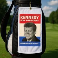 John F. Kennedy 1960 Campaign Poster Golf Towel thumb 2