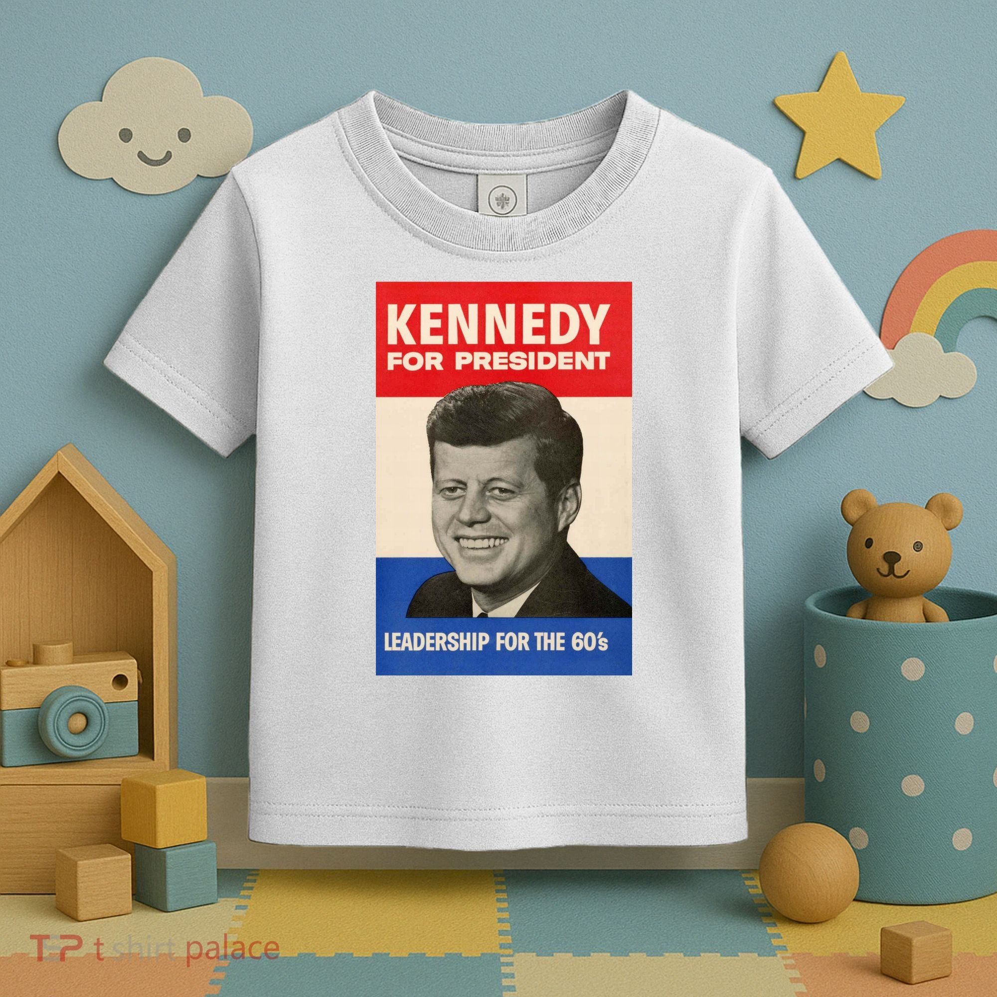 John F. Kennedy 1960 Campaign Poster Toddler T-Shirt