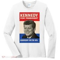 John F. Kennedy 1960 Campaign Poster Women's Long Sleeve Shirt thumb 0