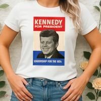 John F. Kennedy 1960 Campaign Poster Women's T-Shirt thumb 2
