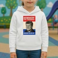 John F. Kennedy 1960 Campaign Poster Kids Hoodie thumb 3