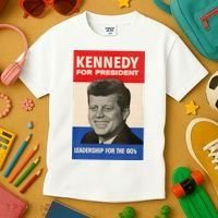 John F. Kennedy 1960 Campaign Poster Kids T-Shirt thumb 3