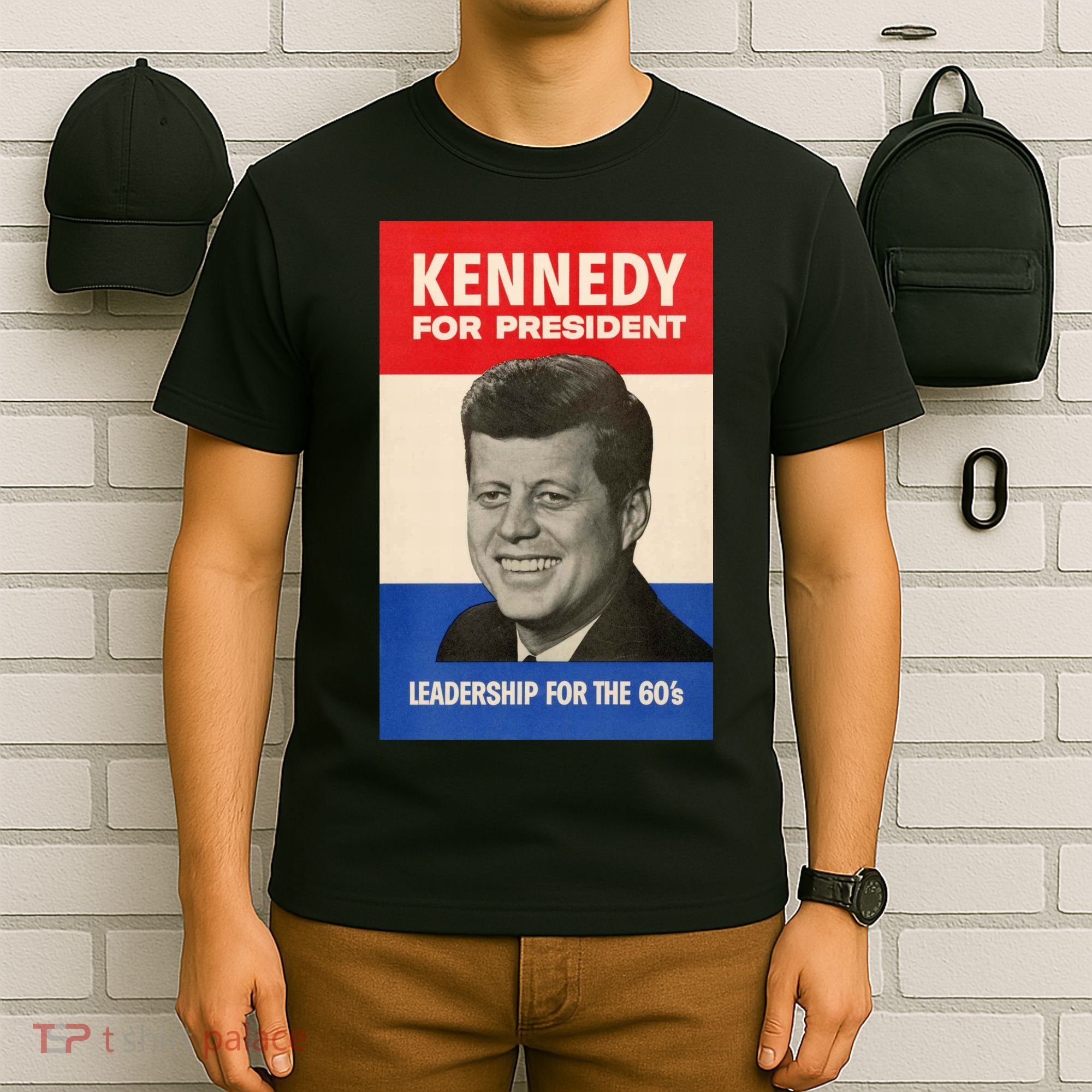 John F. Kennedy 1960 Campaign Vintage Poster T-Shirt