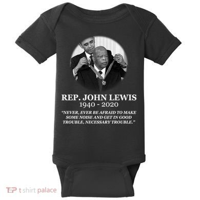 John Lewis Medal Of Freedom RIP 1940-2020 Baby Bodysuit