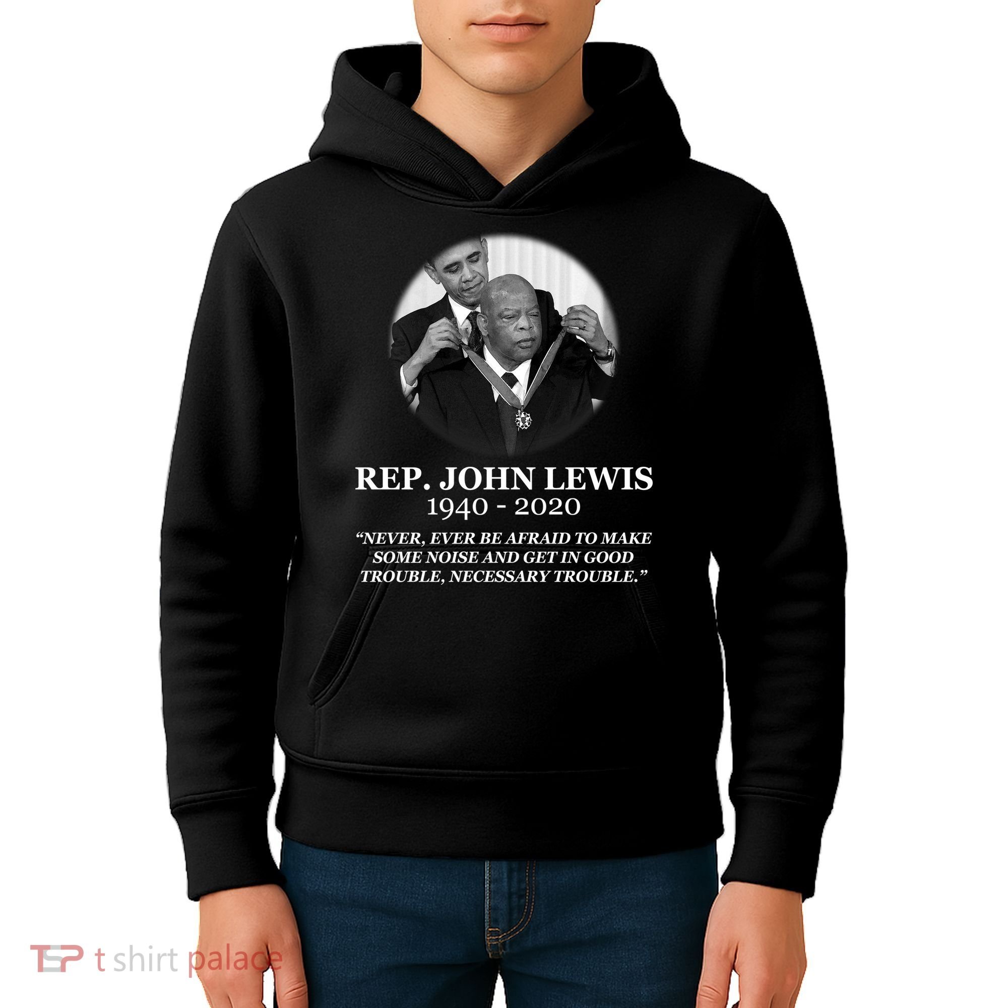 John Lewis Medal Of Freedom RIP 1940-2020 Kids Hoodie