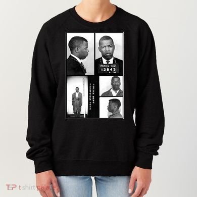 John Lewis Mug Shots Civil Rights Leader Women's Sweatshirt