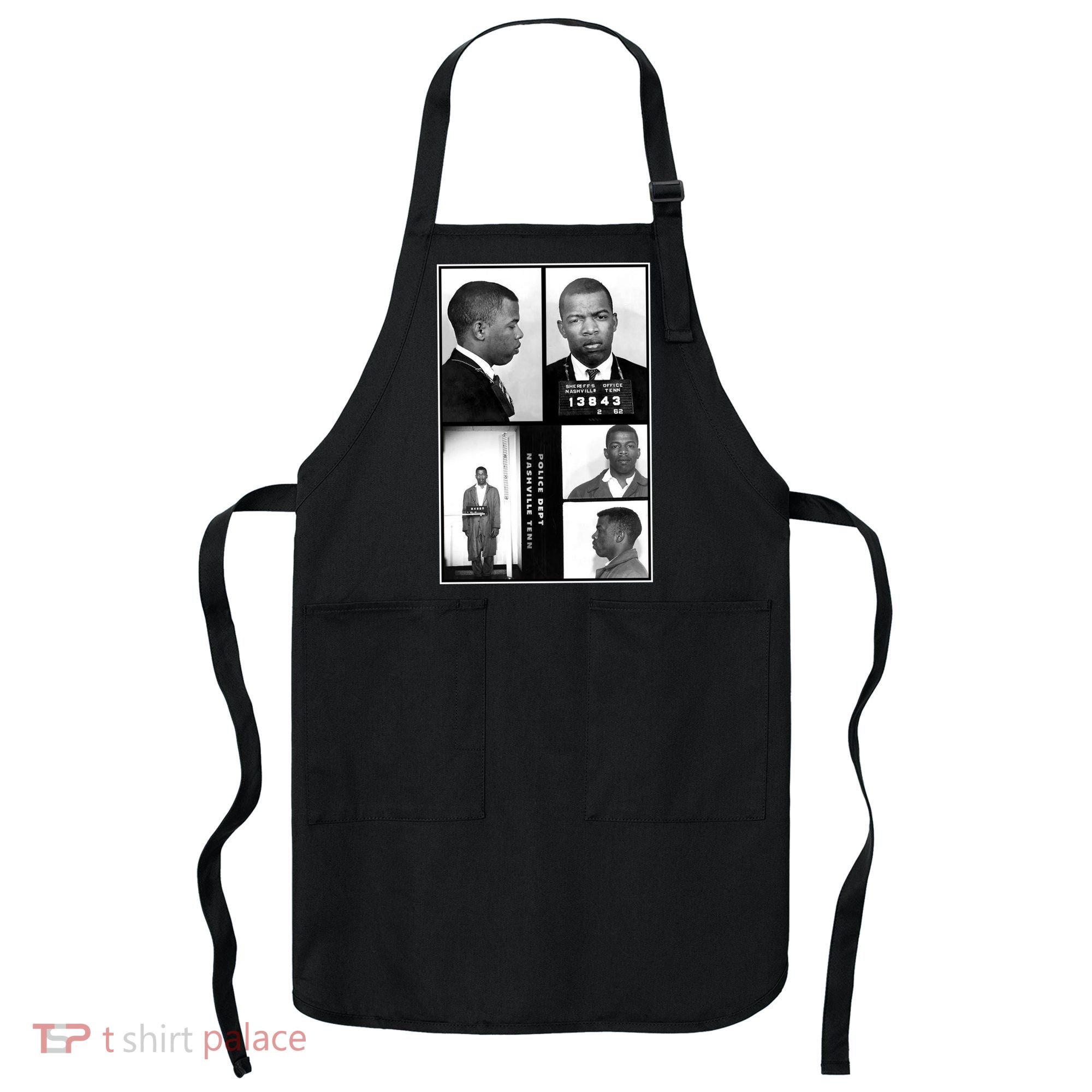 John Lewis Mug Shots Civil Rights Leader Apron