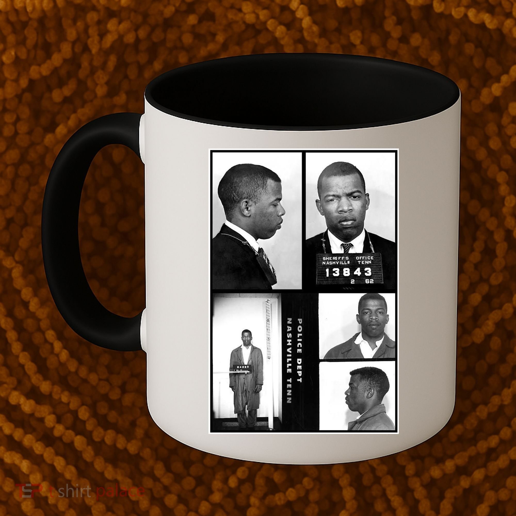 John Lewis Mug Shots Civil Rights Leader Coffee Mug