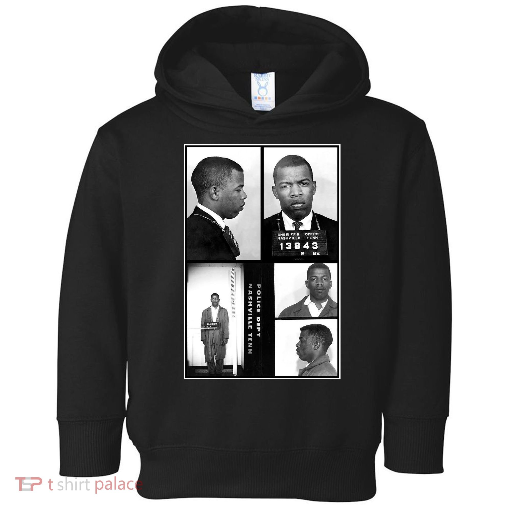 John Lewis Mug Shots Civil Rights Leader Toddler Hoodie