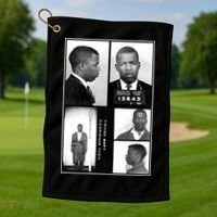 John Lewis Mug Shots Civil Rights Leader Golf Towel thumb 1