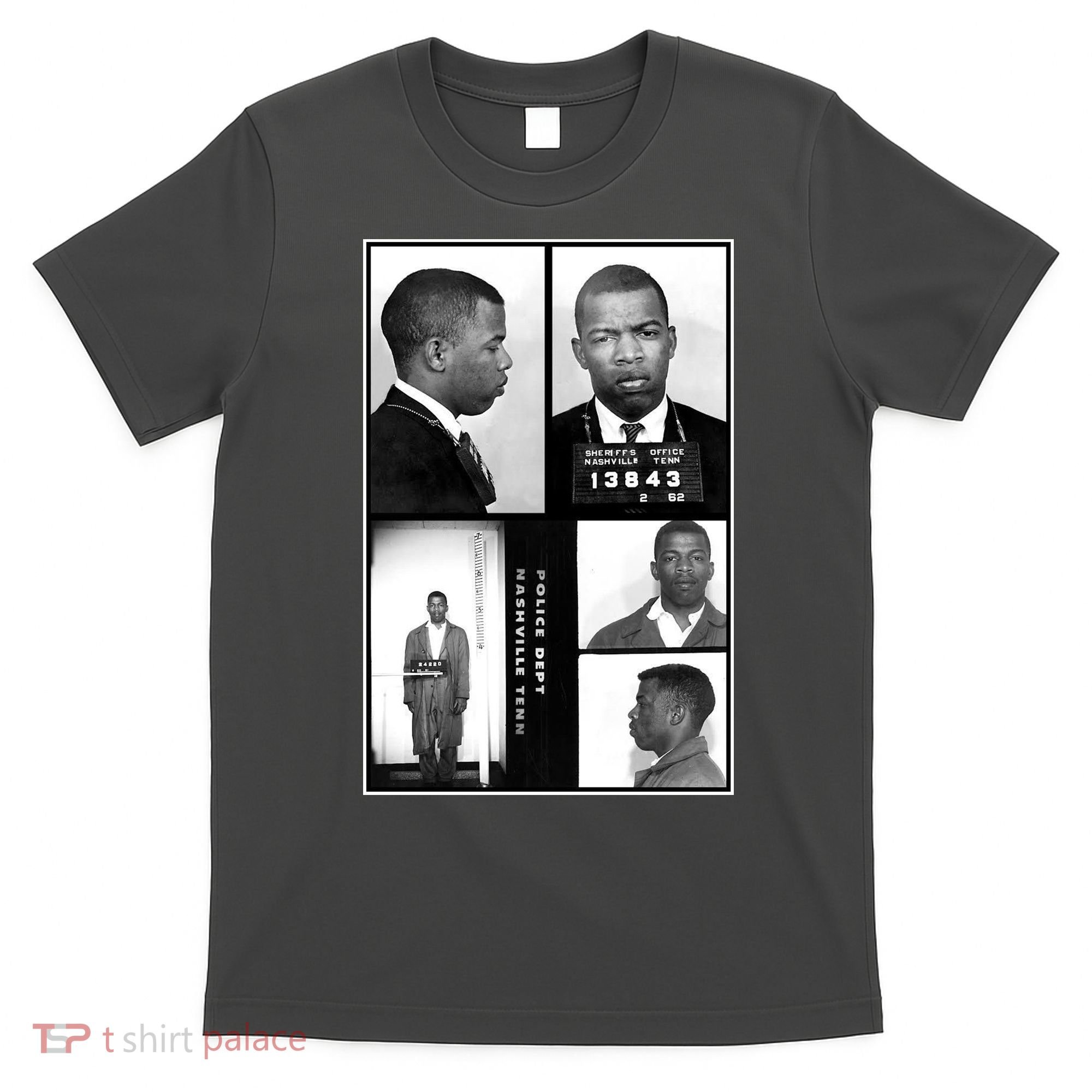 John Lewis Mug Shots Civil Rights Leader T-Shirt