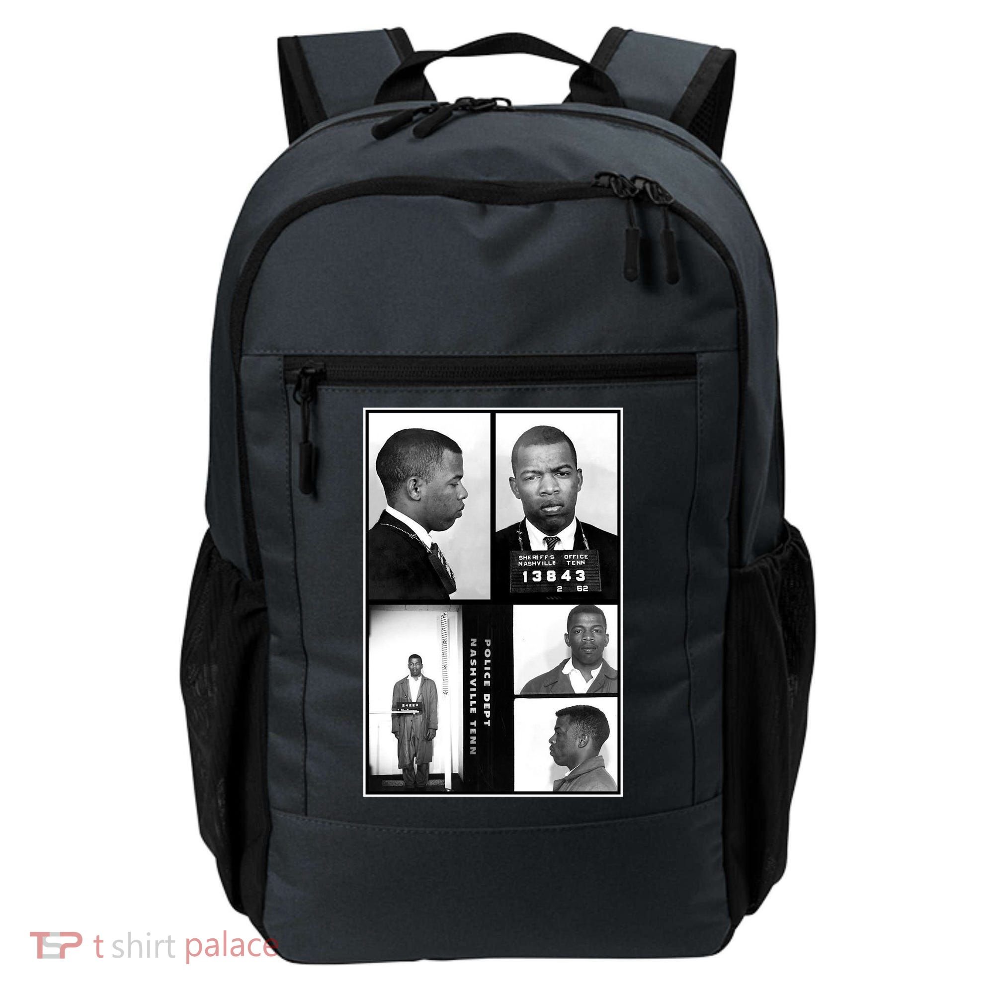John Lewis Mug Shots Civil Rights Leader Backpack