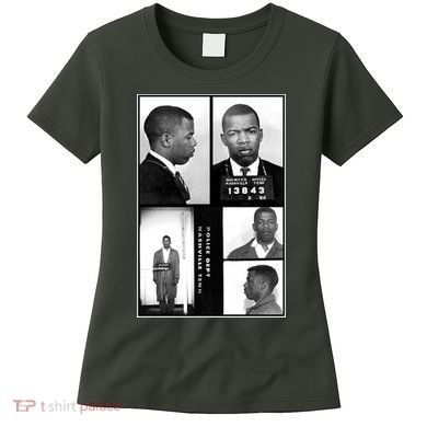 John Lewis Mug Shots Civil Rights Leader Women's T-Shirt
