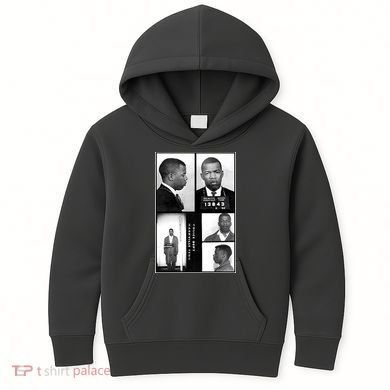 John Lewis Mug Shots Civil Rights Leader Kids Hoodie