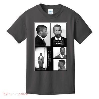 John Lewis Mug Shots Civil Rights Leader Kids T-Shirt